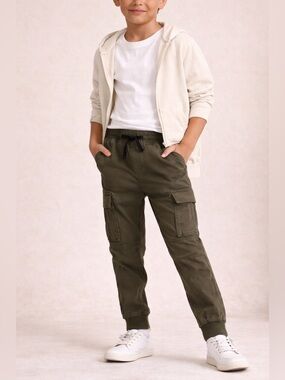 H&M kids Olive Green Cargo Jogger Pants Size 11–12Y